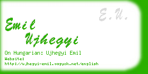 emil ujhegyi business card